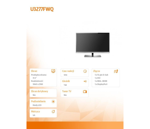 AOC U3277FWQ 4K - 388470 - zdjęcie 4